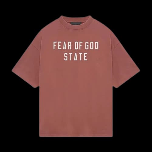 Fear of God Essentials Heavy Crewneck Tee Crimson