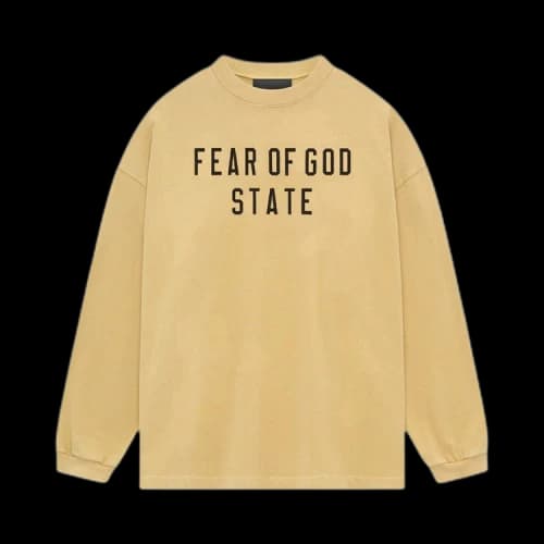 Fear of God Essentials Heavy Longsleeve Tee Amber