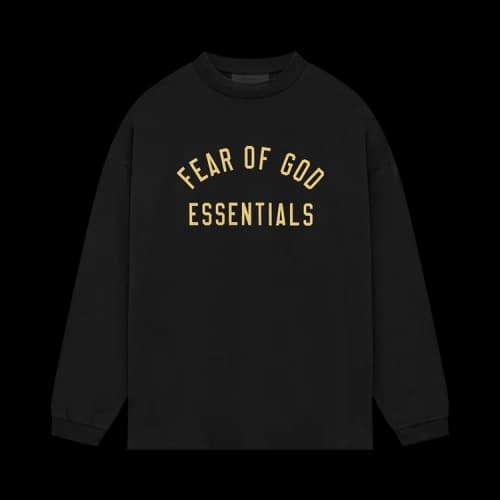 Fear of God Essentials Jersey Long Sleeve Tee Black