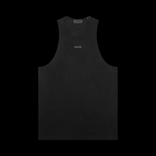 Fear of God Essentials Ribbed Tank Top Black
