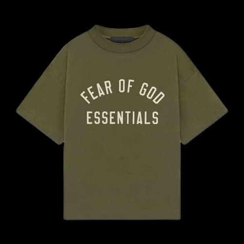Fear of God Essentials Womens Tri-Blend Crewneck Tee Military