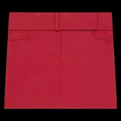 Courrèges Belted Miniskirt 'Ruby'