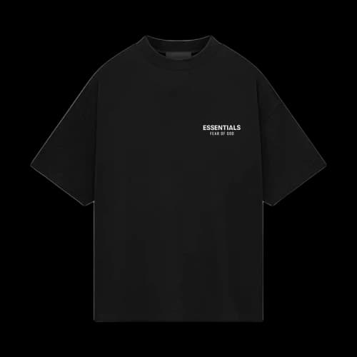 Fear of God Essentials Jersey Crewneck T-Shirt 'Black'