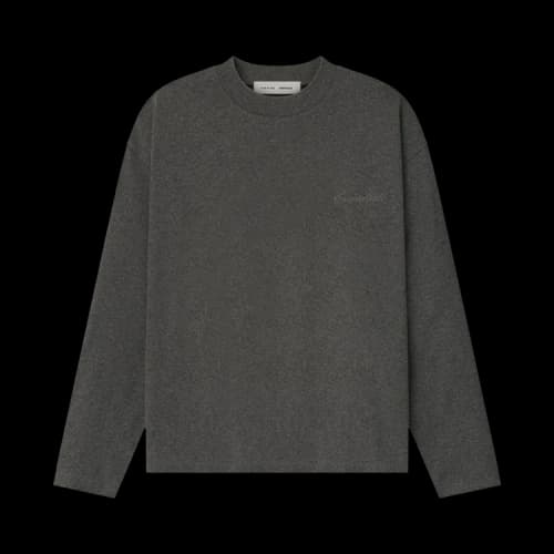 Fear of God Essentials Classic Long-Sleeve Tee 'Charcoal Heather'