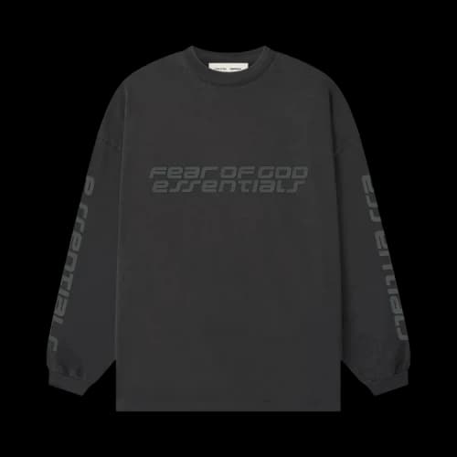 Fear of God Essentials 90's Long-Sleeve Tee 'Vintage Black'