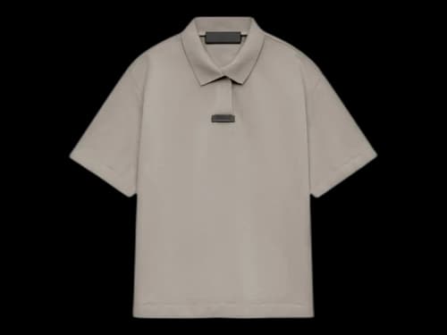 Fear of God Essentials Pique Polo Heather Gray