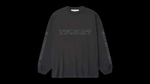 Fear of God Essentials 90's Long Sleeve Tee Vintage Black