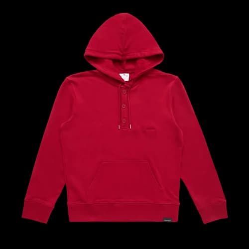 Courrèges Embroidered Snapped Hoodie 'Red'
