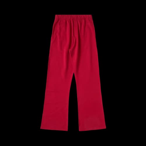 Courrèges Embroidered Fleece Sweatpants 'Red'