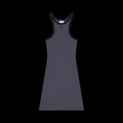 Courrèges Scuba Mini Dress 'Denim/Black'