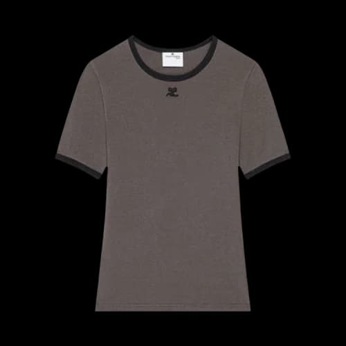 Courrèges Signature Contrast T-Shirt 'Black'