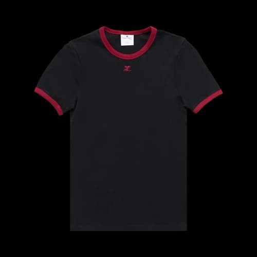 Courrèges Signature Contrast T-Shirt 'Black'