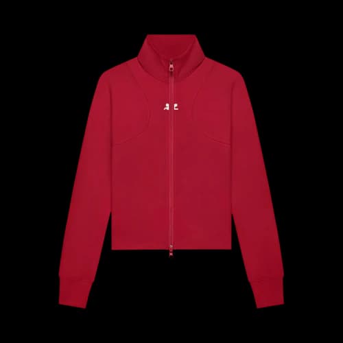 Courrèges Scuba Tracksuit Interlock Jacket 'Ruby'