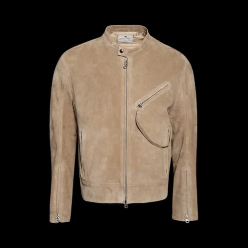 Courrèges Leather Jacket 'Fawn'