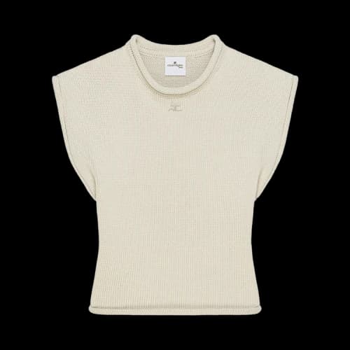 Courrèges Sleeveless Tank Top 'Clay'
