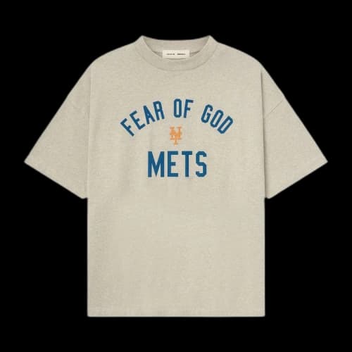 Fear of God Essentials Mets 90s Tee 'Heather Stone'