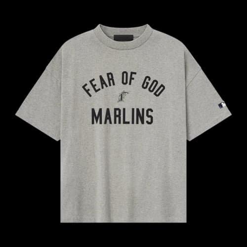 Fear of God Essentials Marlins 90s Tee 'Concrete Heather'