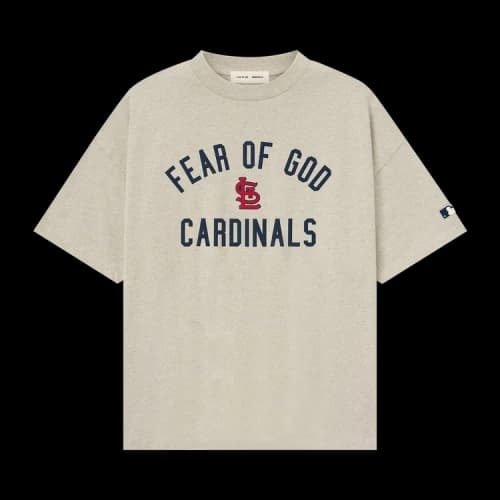 Fear of God Essentials Cardinals 90s Tee 'Heather Stone'