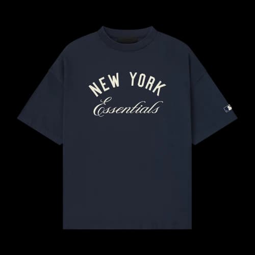 Fear of God Essentials Yankees 90s Tee 'Dark Sapphire'