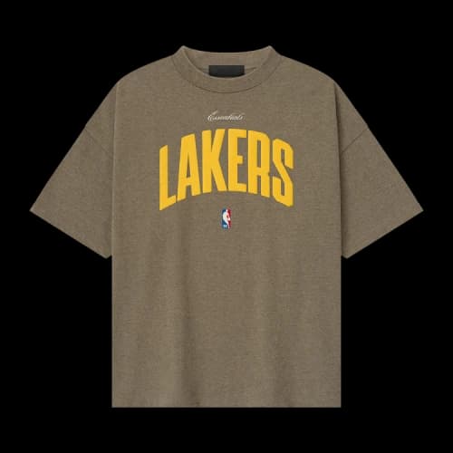 Fear of God Essentials NBA Lakers 90s Tee 'Homestead Heather'