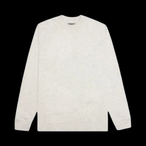 Fear of God Essentials Long-Sleeve Tee 'Light Heather Oatmeal'