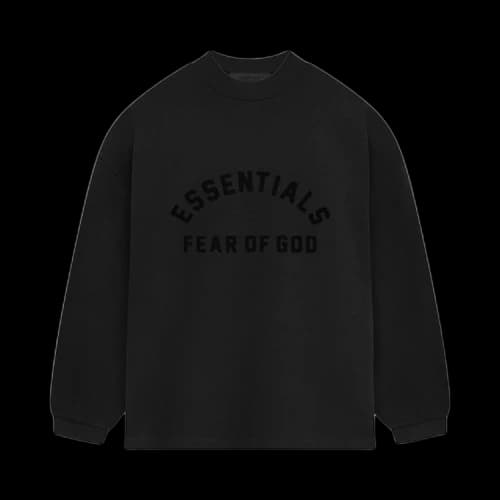 Fear of God Essentials Heavy Jersey Long-Sleeve T-Shirt 'Jet Black'