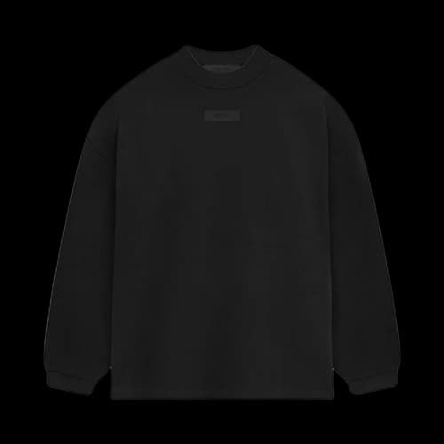Fear of God Essentials Long-Sleeve Shirt II 'Jet Black'