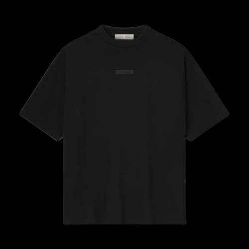 Fear of God Essentials Pique 90's Short Sleeve Tee Jet Black