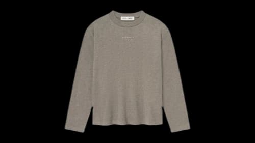 Fear of God Essentials Womens Classic Long Sleeve Tee Homestead Heather