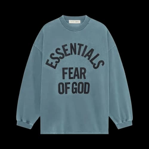 Fear of God Essentials Campus 90's Long Sleeve Tee Faded Coastal
