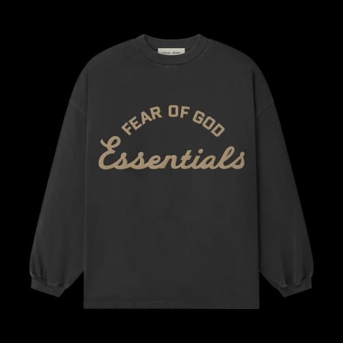 Fear of God Essentials 90's Long-Sleeve Tee 'Faded Iron Grey'