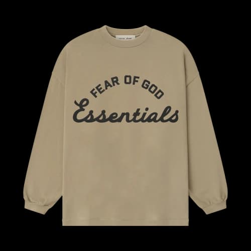 Fear of God Essentials 90's Long-Sleeve Tee 'Faded Dune'