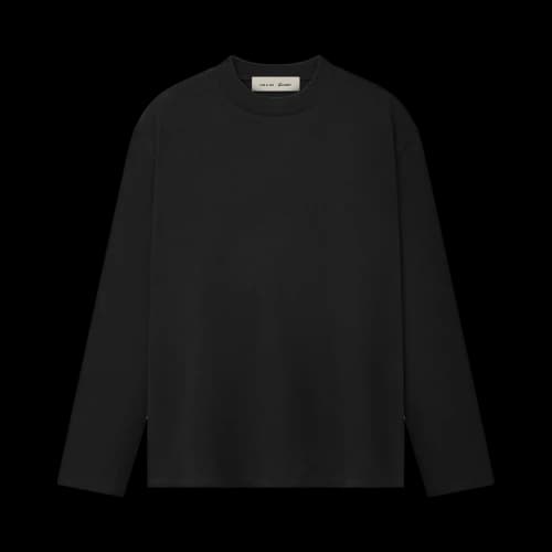Fear of God Essentials Lightweight Signature Classic Long-Sleeve Tee 'Vintage Black'