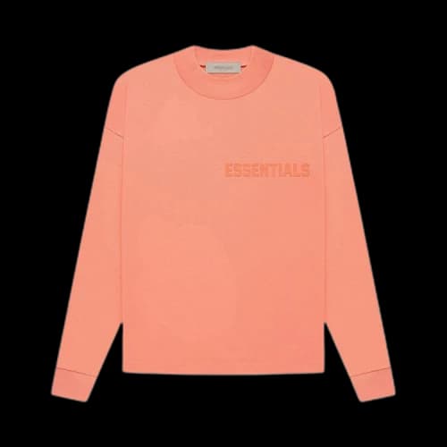 Fear of God Essentials Long-Sleeve Tee 'Coral'