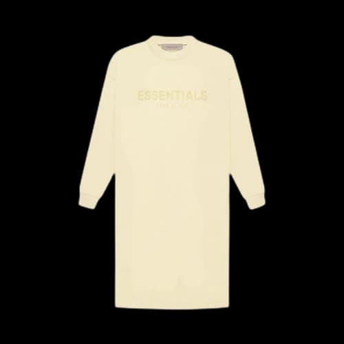 Fear of God Essentials Long-Sleeve Tee Dress 'Canary'