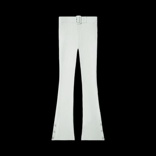 Courrèges Capri Rib Knit Pants 'Light Mint'