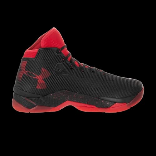 Under Armour Curry 2.5 Basketball Shoes Men's High Top Black/Red