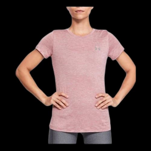 Under Armour Tech Twist Sports Training Short Sleeve Pink Red (Women's)