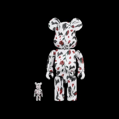 Bearbrick BE@RBRICK Kidill x Eri Wakiyama 100% & 400% Set 'Bat/Rose/White'