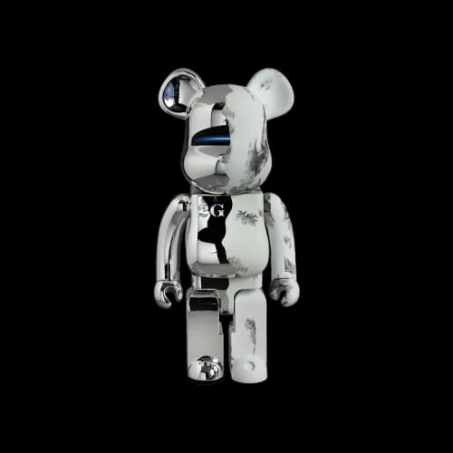Bearbrick BE@RBRICK x Hajime Sorayama x Daniel Arsham 1000% 'Silver'
