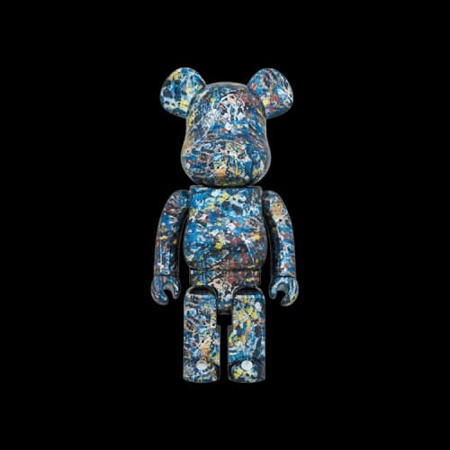 Bearbrick BE@RBRICK x Jackson Pollock Studio 1000% 'Chrome'
