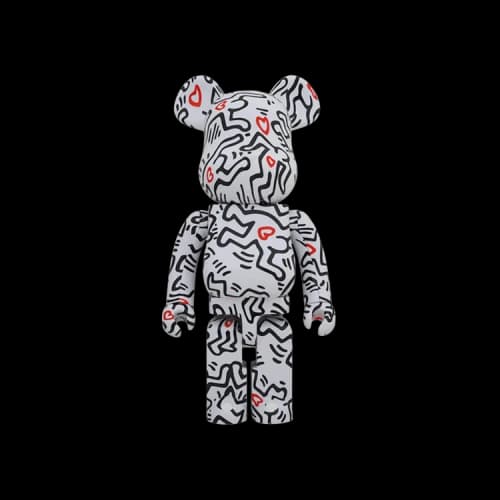 Bearbrick BE@RBRICK x Keith Haring #8 1000% 'White/Black/Red'