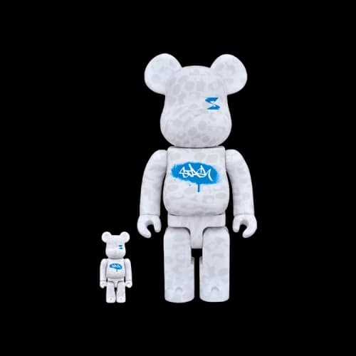 Bearbrick BE@RBRICK x STASH 100% & 400% Set 'White/Blue'