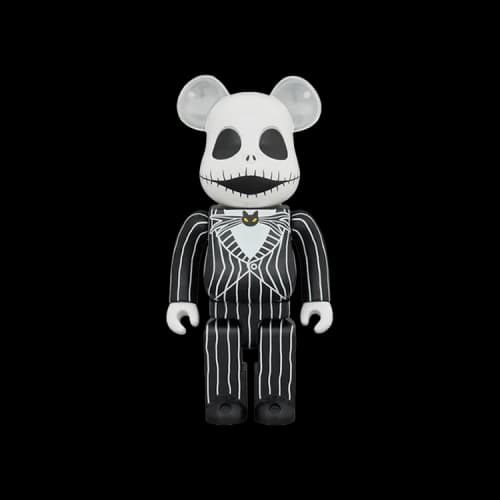 Bearbrick BE@RBRICK x Disney Tim Burton's The Nightmare Before Christmas Jack Skellington 1000% 'Black'