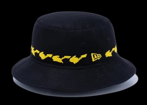 New Era x Pokemon Pikachu Bucket Hat Black Yellow