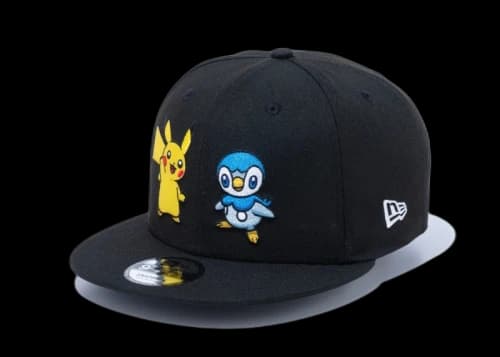 New Era x Pokemon Pikachu & Piplup 9Fifty Hat Black