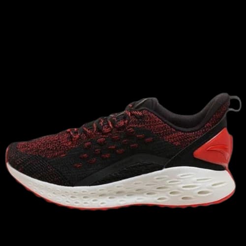 ANTA Running Series Sneakers 'Black with Red Mesh' (Women's)