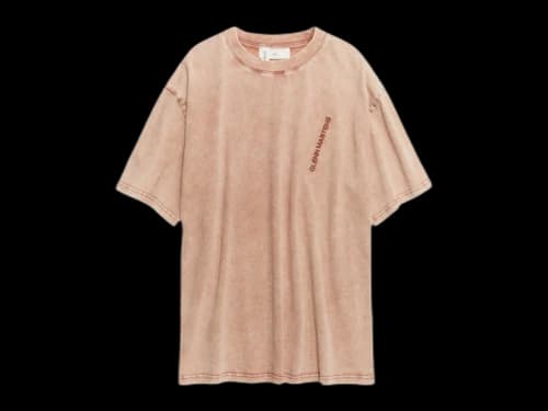 H&M x Glenn Martens Motif T-shirt Peach Pink