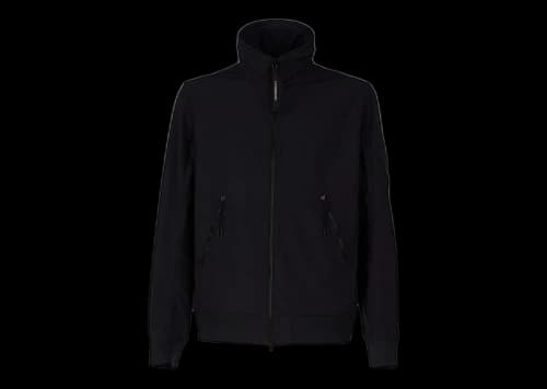 C.P. Company Concealed-Hood High Neck Jacket Black