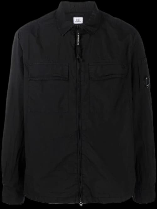C.P. Company Taylon L Zipped Shirt Black